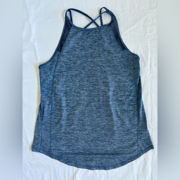 Athletic Works Tops - Athletic Works Women’s Cross Back Athletic Top in Marbled Cerulean Blue Sz XS